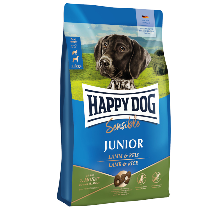Happy Dog Xira Trofi Skulou Sensible JUNIOR LAMB & RICE 4kg